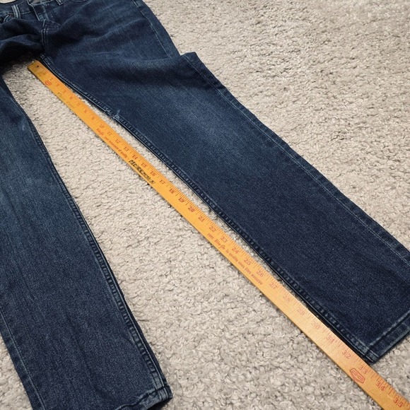 Levis 510 Jeans Mens 33x34 (Fits 30x33) Blue Skinny Dark Wash Denim - Picture 12 of 14